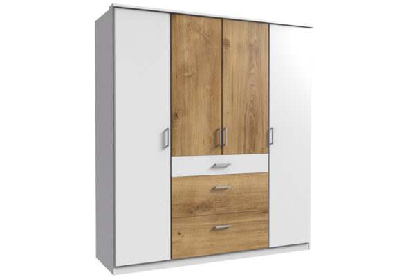 Click draaideurkast 180 cm wit eiken