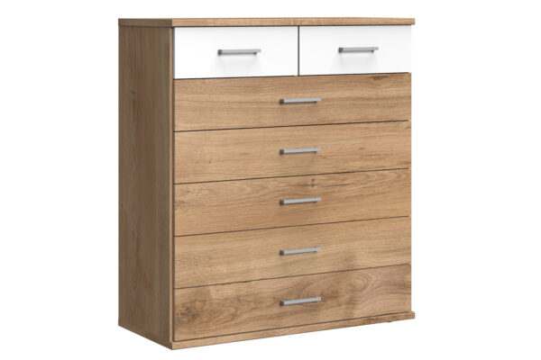 Click commode 7 lades eiken wit