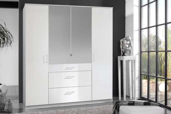 Clack draaideurkast 180 cm met spiegeldeur