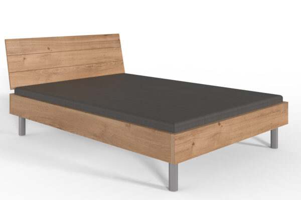 Easy Beds 140 x 200 cm planken eiken + hoofdbord