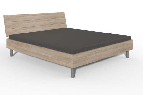 Easy Beds 180 x 200 cm ruw eiken + hoofdbord