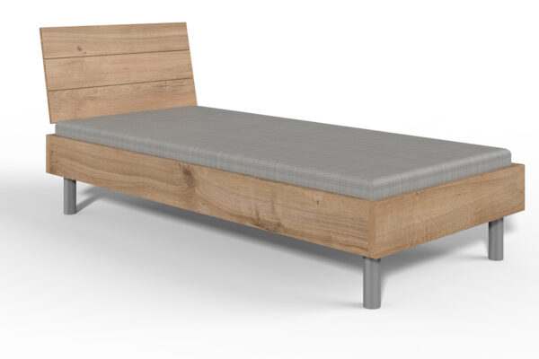 Easy Beds 90 x 200 cm planken eiken + hoofdbord