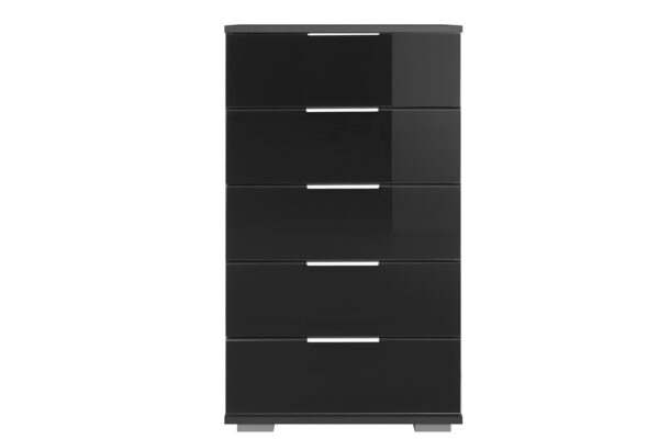Easy plus commode grafiet glas zwart