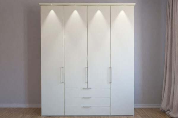 Monaco draaideurkast wit 200 cm