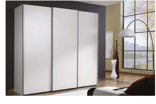 Miami zweefdeurkast 225cm wit