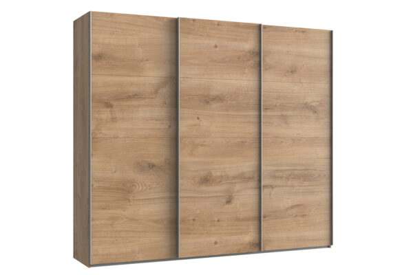 Easy plus zweefdeurkast 270 cm planken eiken