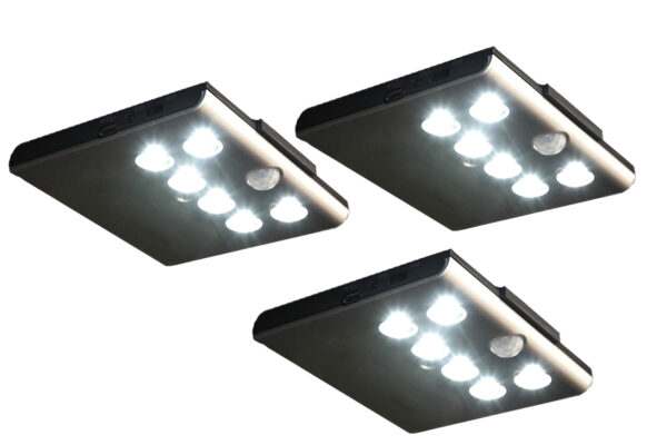 wimex Led kastverlichting met sensor 3 stuks