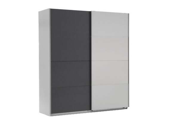 Easy plus zweefdeurkast 180 cm wit grafiet