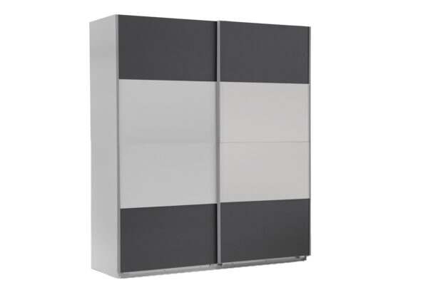 Easy plus zweefdeurkast 180 cm wit grafiet