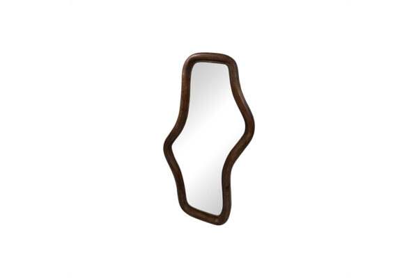 Wavy spiegel klein walnut