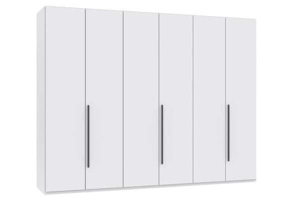 London draaideurkast 270 cm wit + grafiet