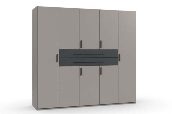Digit draaideurkast 225 cm sahara grijs + grafiet