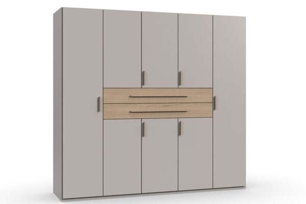 Digit draaideurkast 225 cm kasjmier + dorena eik