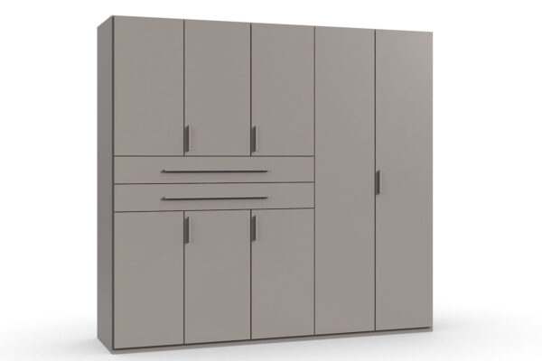 Digit draaideurkast 225 cm links sahara grijs
