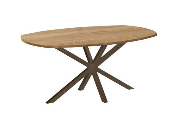 Kent eettafel deens ovaal poot bruin