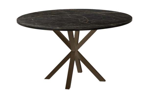 Kent eettafel rond poot bruin