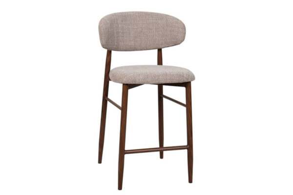 Barstoel Locarno lichtbruin-d.bruin