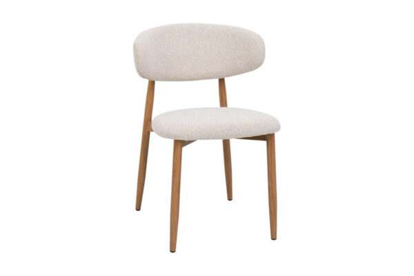 Stoel Jesda beige-l.bruin