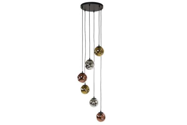 Hanglamp Stellar 6 lichts getrapt