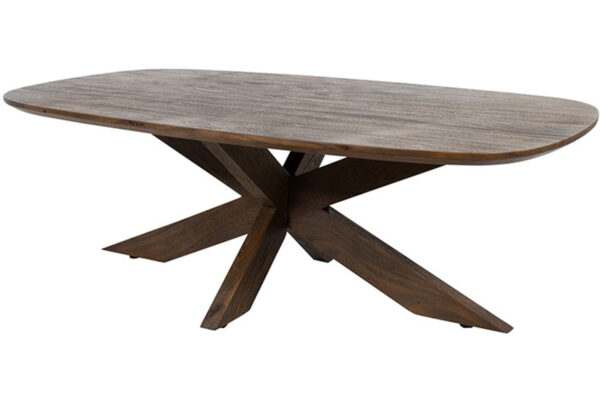 Marron salontafel deens ovaal